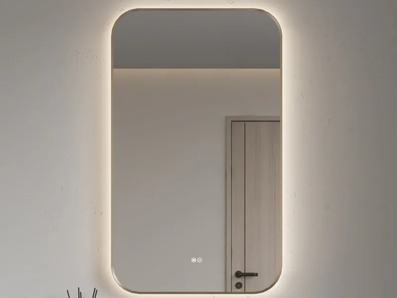 LED Огледало MS5 Brushed Gold