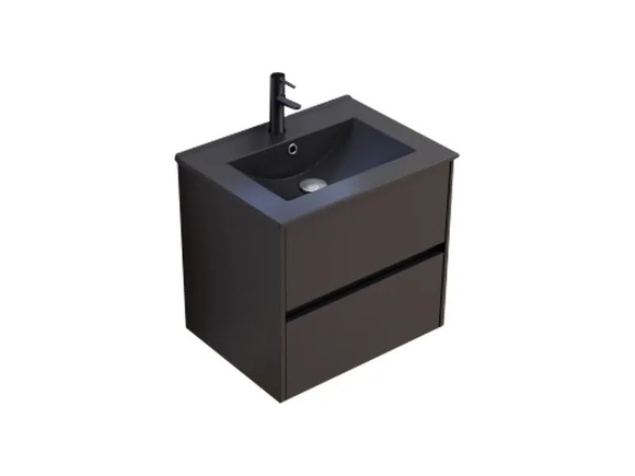 Долен шкаф за баня 5955MB с мивка 5953B-2 Black